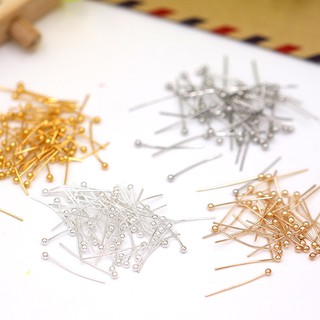 [200 ชิ้น / แพ็ค] เข็มทองแดง หัวกลม ลูกปัด แฮนด์เมด Diy เข็ม…