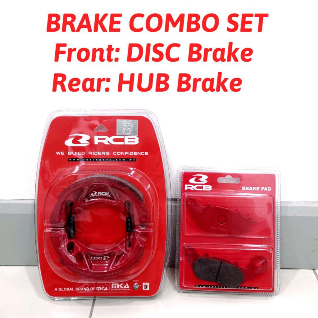 ผ้าเบรก RCB COMBO SET NVX / LC135 4S / LC135 5S / LC V8 / Y15ZR / Y125ZR / RS150 / LAGENDA Z