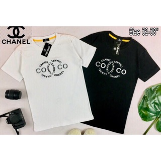 ☞ TS001 เสื้อยืดปักลายChanel