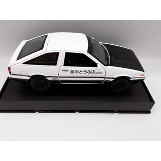 โมเดลรถยนต์ TOYOTA AE86  ทำจากเหล็ก สัดส่วน 1:28 ประตู white