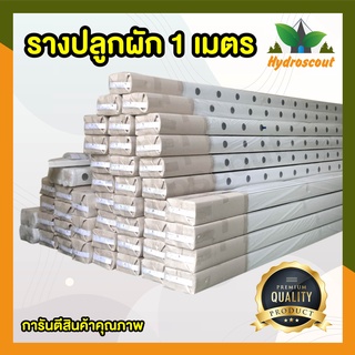 รางปลูกผักไฮโดรโปนิกส์ ยาว 1 เมตร พร้อมฝาปิดรางปลูก by hydroscout