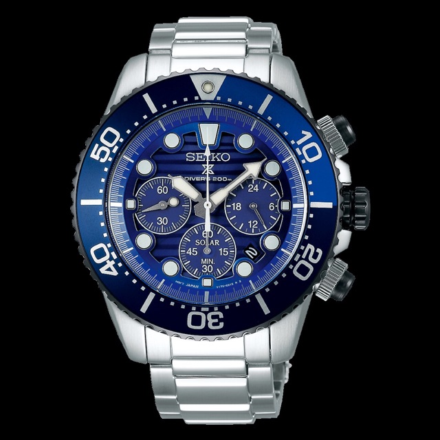 seiko solar chronograph save the ocean