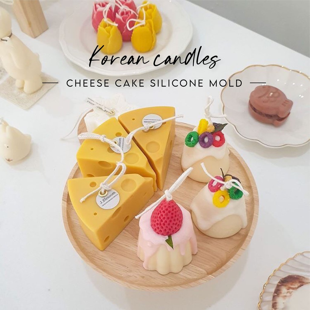 Sale!!!!!ราคาพิเศษ!พิมพ์ขนม Tom&Jerry!!!ชีสเค้กซิลิโคนขนมรูปชีสสีขาว ไซส์ S ชิ้นละ 60 บาท