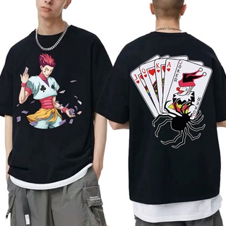 [S-5XL]เสื้อยืด พิมพ์ลายการ์ตูนอนิเมะ Killua Zoldyck Harajuku Hunter X Hunter สําหรับผู้ชาย และผู้หญิง