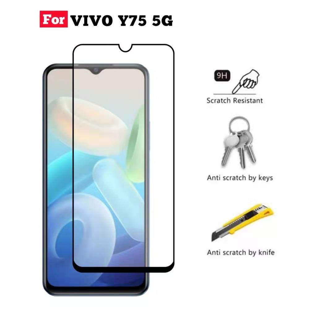 Vivo Y02A/Y02T/Y36ฟิล์มกระจกเต็มจอVivo Y02/Y35/Y16/Y22/Y22S/V25 5G/Y01A/Y30 5G/Y02S/V23E 5G/V23 5G/T