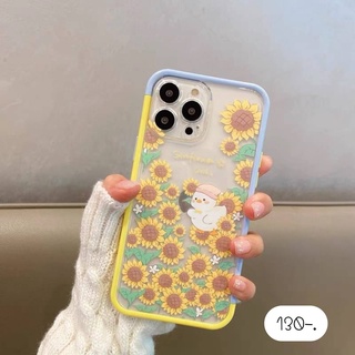 เคสประกอบ เคสประกอบไอโฟน เคสลายดอกไม้ 🌻 ปั้ม+เคสทางตะวัน