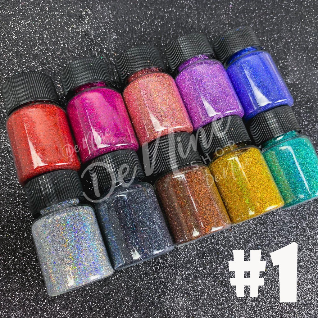 พร้อมส่ง!! #1 กากเพชร กลิตเตอร์ ละเอียด สีสวย Glitter (03GT005)
