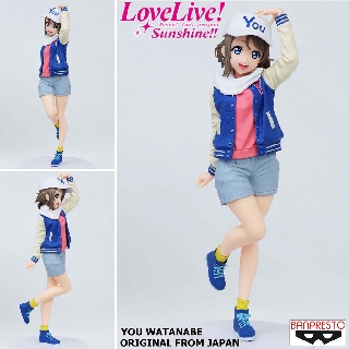 Figure งานแท้ Original Love Live Sunshine ! เลิฟไลฟ์ ! ซันไชน์ !! ปฏิบัติการล่าฝันสคูลไอดอล You Watanabe วาตานาเบ้ ยู