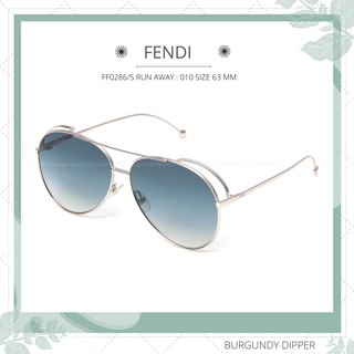 แว่นกันแดด FENDI  รุ่น FF0286/S RUN AWAY : 010 SIZE 63 MM.