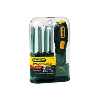 ไขควงชุด STANLEY 62-511 9 ชิ้น/ชุด SKU: 121622