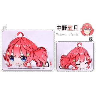 พร้อมส่งในไทย หมอนเจ้าสาวผมเป็นแฝดห้า 5 Toubun no Hanayome ใบใหญ่ นุ่มนิ่ม