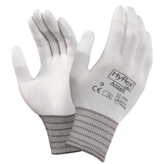 ถุงมือผ้าเคลือบ PU ANSELL 11-600 ถุงมือยาง PU coated gloves ANSELL 11-600