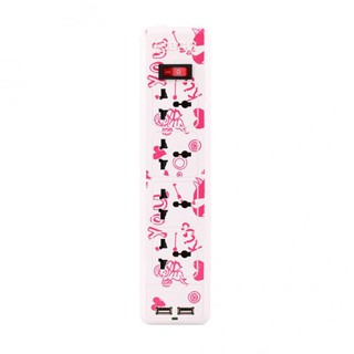 BCC ปลั๊กพ่วง 4 ช่องพร้อมช่องเสียบ USB 2ช่อง (3 M.) VALENTINE