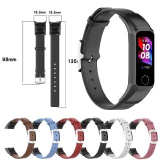 For Huawei Band 4 Leather Strap For Honor Band 5i Watch band Wrist Strap Replacement Bracelet Smart Watch Accessories