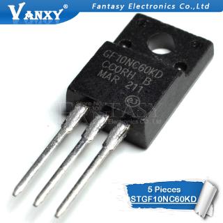 5PCS GF10NC60KD TO-220F STGF10NC60KD TO-220 GF10NC60 10NC60 STGF10NC60