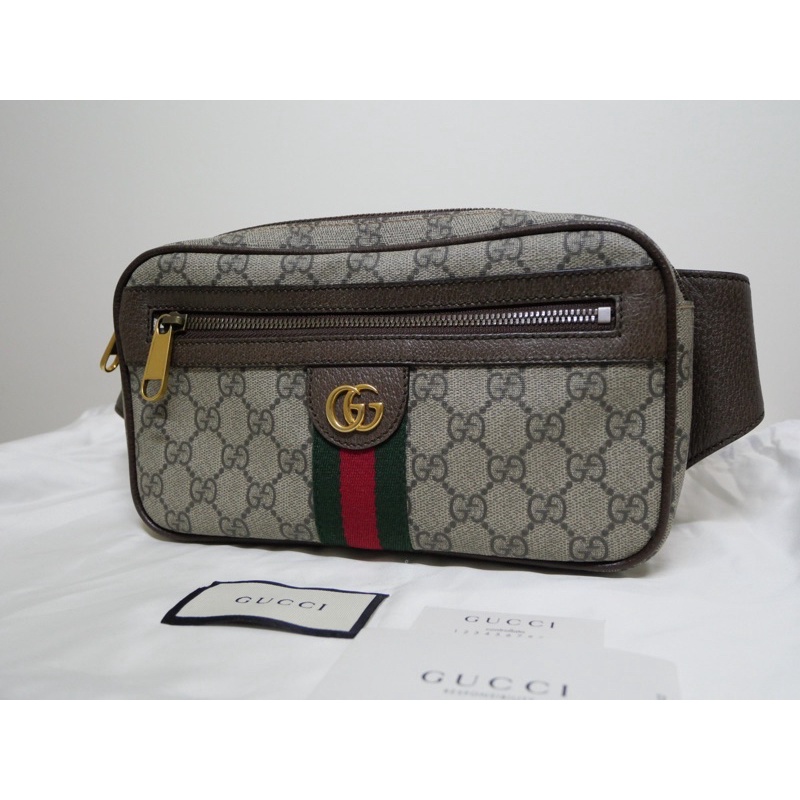 ลดพิเศษ กุชชี่ Used Gucci Ophidia GG Belt Bag แท้100% ช็อปไทยมีใบเสร็จ สภาพดีมาก กุชชี่มือ2
