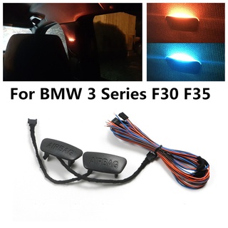 ไฟ LED สีฟ้า และสีส้ม สําหรับตกแต่งภายในรถยนต์ BMW 3 Series F30 F35