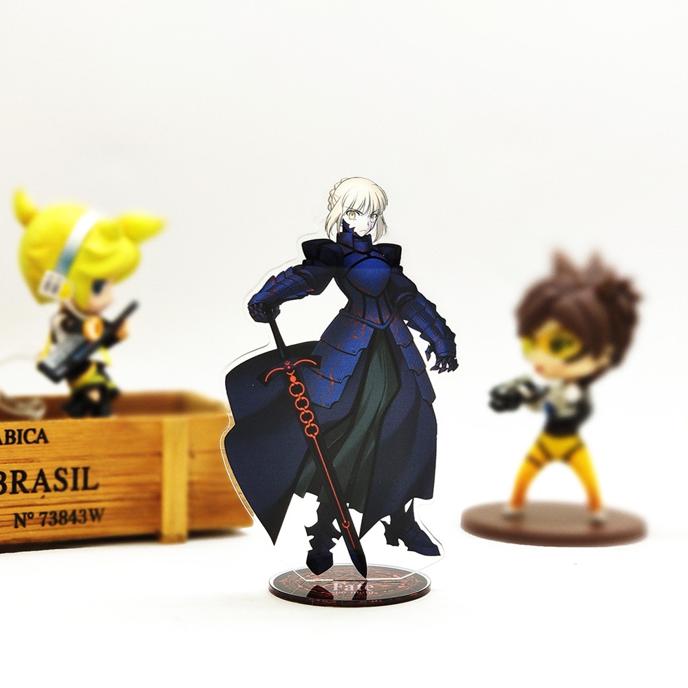 Saber Alter Black Dark Saber อะคริลิคขาตั้งรูปของเล่นอะนิเมะ