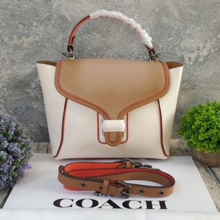 Coach Courier Carryall 23 In Colorblock (Pewter/Chalk Multi)