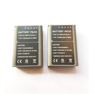 (แพ๊คคู่) จำนวน 2 ก้อน For Olympus แบตเตอรี่กล้อง รุ่น BLN-1 / BLN1 Replacement Battery for Olympus #8