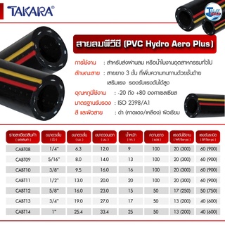 TAKARA สายลมพีวีซี (PVC Hydro Aero Plus) ม้วนละ 100 เมตร อย่างดี จากประเทศญี่ปุ่น TalayTools