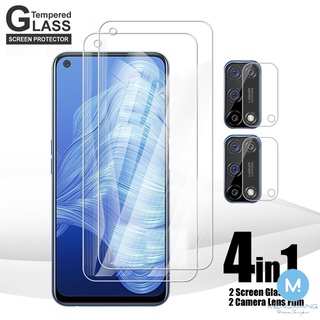 4 in 1 ฟิล์มกระจกนิรภัยกันรอยหน้าจอ แบบเต็มจอ 2 ชิ้น สําหรับ Xiaomi 11 11T 10 10T POCO X3 F3 M3 M4 GT NFC Pro Redmi Note 11 11S 10 Pro