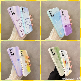 เคส Samsung A31 ภาพวาดสีน้ำมัน ซิลิโคนใบเมเปิ้ล เคสโทรศัพท์