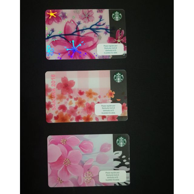 Starbucks Thailand Sakura card 2017-2018-2019