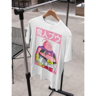 Korean เสื้อยืด  รุ่น จอมมารบู Majin Buu T-Shirt ดราก้อนบอลแซด Dragon Ball Z สวยใส่สบายแบรนด์ Khepri comb เสื้อครอปสายฝอ