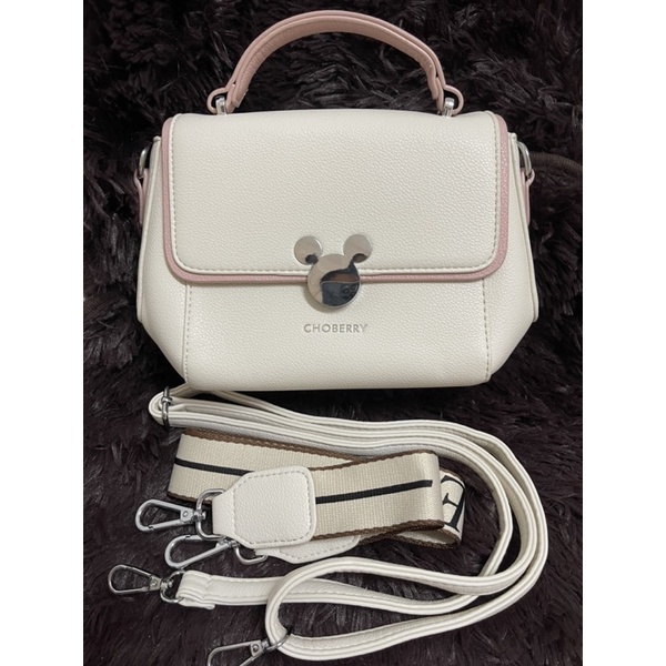 👑กระเป๋าแบรนด์แท้ Choberry รุ่น Mickey 8 เหลี่ยม สายสะพาย 2 เส้น👑