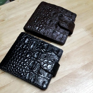 package 2 pcs pocket coin bifold wallet crocodile skinกระเป๋าสตางค์จระเข้2ใบ