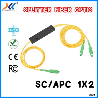 SPLITTER FIBER OPTIC SC/APC 1X2