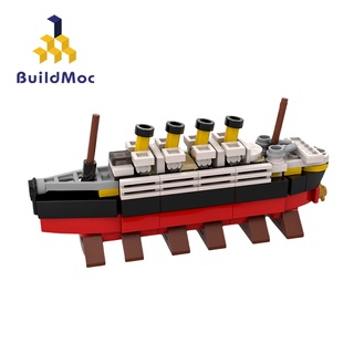 ของเล่นตัวต่อเลโก้เรือไททานิค ขนาดเล็ก MOC-90208 RMS DIY 152 ชิ้น