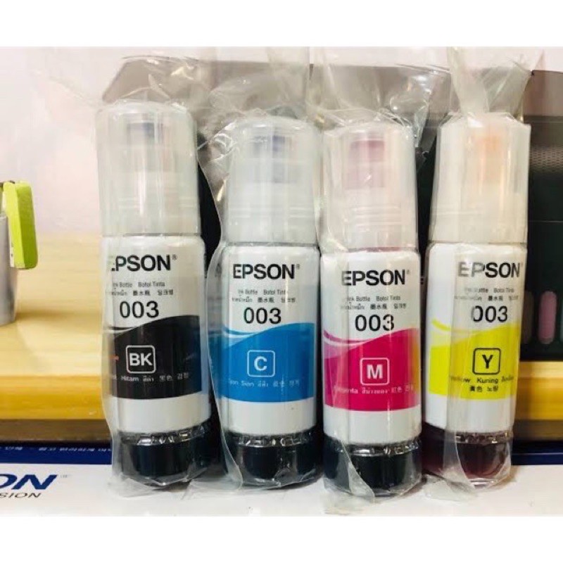หมึก Epson 003 ของแท้💯%  Epson L3110 / L3150 / L5190 ​แบบไม่มีกล่อง