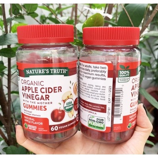 วิตามิน Natures Truth Apple Cider Vinegar 500 mg. Gummies