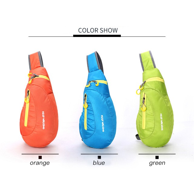 Weikani Sling Bag กระเป๋าสะพายข้างกลางแจ้งกีฬากันน้ํา Keep Walking Sports Shoulder กันน้ํา