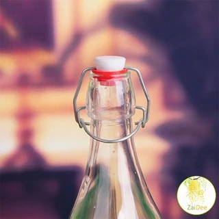 [A649] ขวดแก้วสุญญากาศพร้อมฝา เก็บน้ำ ขอเหลว ขวดสูญญากาศ ขวดแก้วกลม Sealed glass bottle