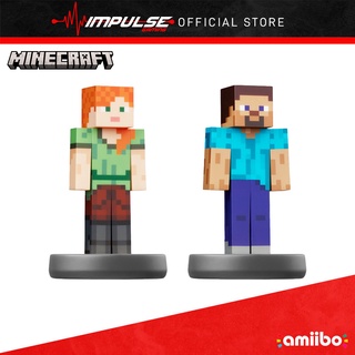 Amiibo Super Smash Bros Series - Minecraft Alex &amp; Steve