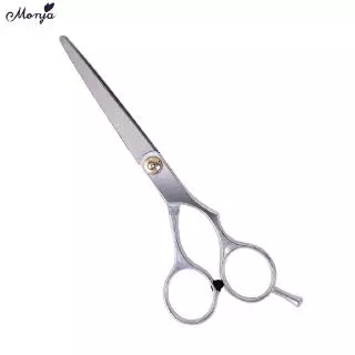 Monja กรรไกรตัดผมสเตนเลส กรรไกรตัดผมมืออาชีพ 2 ชิ้น เครื่องมือตัดผม, กรรไกร hair cutting thinning tools