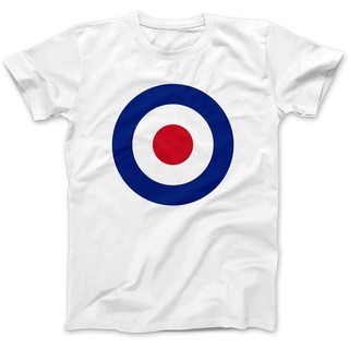 เสื้อยืด ผ้าฝ้าย พิมพ์ลาย NGF32T65E Raf Roundel Mod Target The Who Faces สําหรับผู้ชาย O65YT670286สามารถปรับแต่งได้