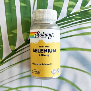 Selenium Yeast-Free 200 mcg 90 VegCaps (Solaray®) ซีลีเนียม