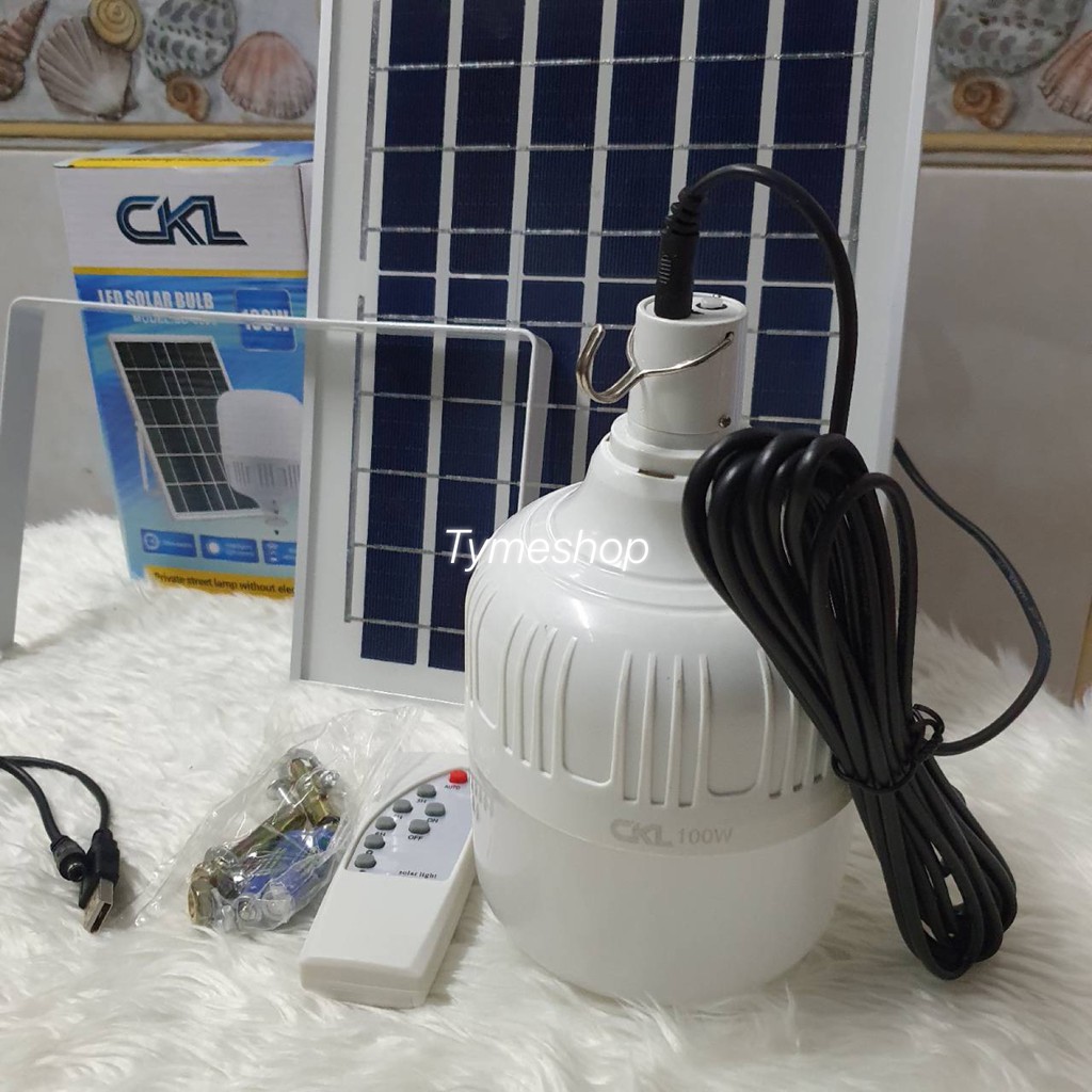 หลอดไฟและแผงโซล่าเซลล์ CKL-SD-8800 CKL-8200 JM 550 แสงขาวแผงโซล่าเซลล์และหลอดไฟ Led หลอดไฟขนาด 100W 