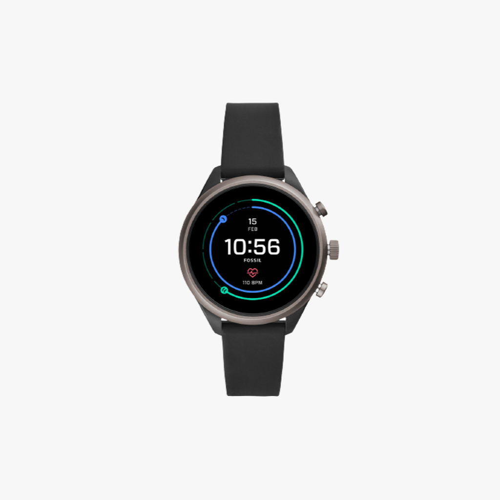 Fossil นาฬิกาข้อมือผู้หญิง Fossil Sport Metal and Silicone Touchscreen Smartwatch Black รุ่น FTW6024
