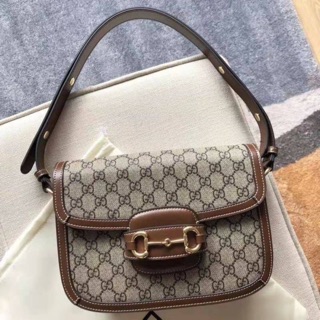 GG bag 1955 Horsebit *ori  size 24.5 cm.งานสวยงาม หนังแท้