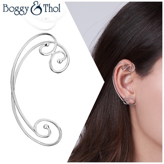 Boggy &amp; Thol Ear Cuff Spiral ต่างหู แบบเอียร์คัฟ เงินแท้ งานแฮนด์เมด ดีไซน์เรียบหรู 925 Sterling Silver Earring