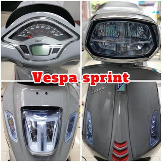 ฟิล์มกันรอยชุดไฟVespa sprint 125/150 ไมล์/ไฟหน้า/ไฟเลี้ยวหน้า+หลัง
