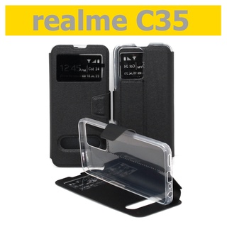 เคส realme C35 - เคสฝาพับเรียวมี โชว์เบอร์ วางตั้งได้