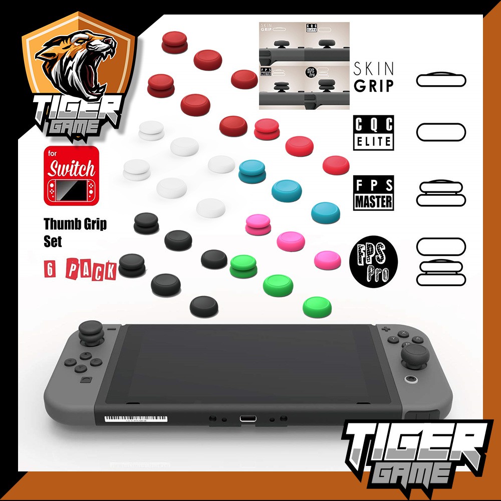 Skull & Co. Thumb Grip Set for Nintendo Switch (ที่ครอบปุ่ม joy con)(จุก switch)(ที่ครอบอนาล็อก joy con)(จุกจอยคอน)
