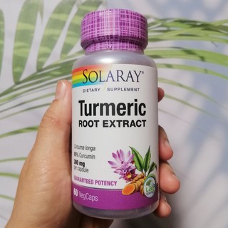 สารสกัดจากขมิ้นชัน Turmeric Root Extract 300 mg 60 VegCaps (Solaray®)