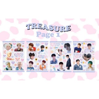 สติ๊กเกอร์ TREASURE (ไดคัท/ไม่ไดคัท) ขาวมัน